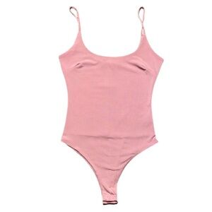 American Threads Pink Bodysuit Spaghetti Strap